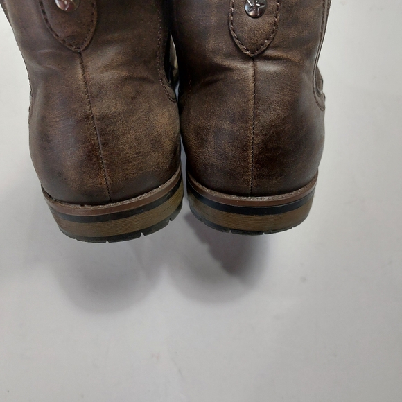 BRUNO MARC Men\'s Brown Leather Chelsea Boots size 12 main image 6
